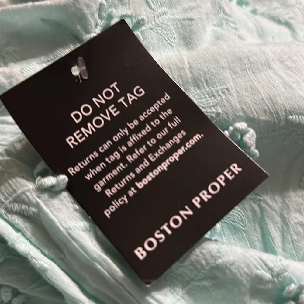 BOSTON PROPER MIXED MEDIA LACE DRESS NET Sz S - Picture 11 of 11